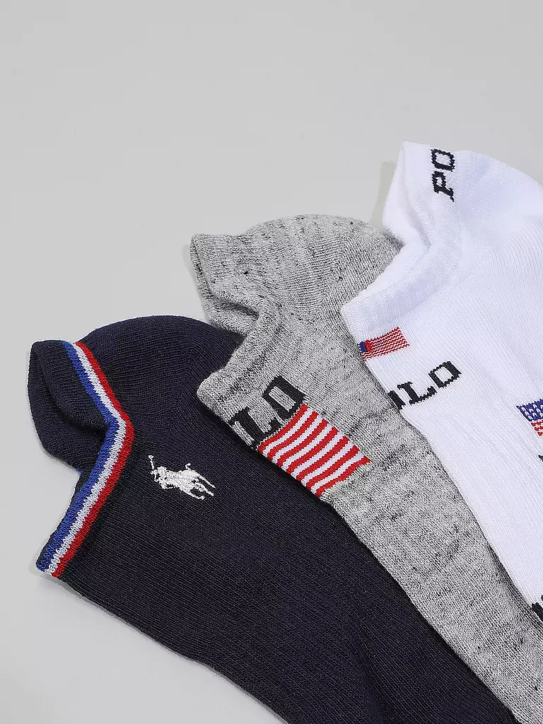 POLO RALPH LAUREN | Sneaker Socken 3er Pkg Allover  | weiss