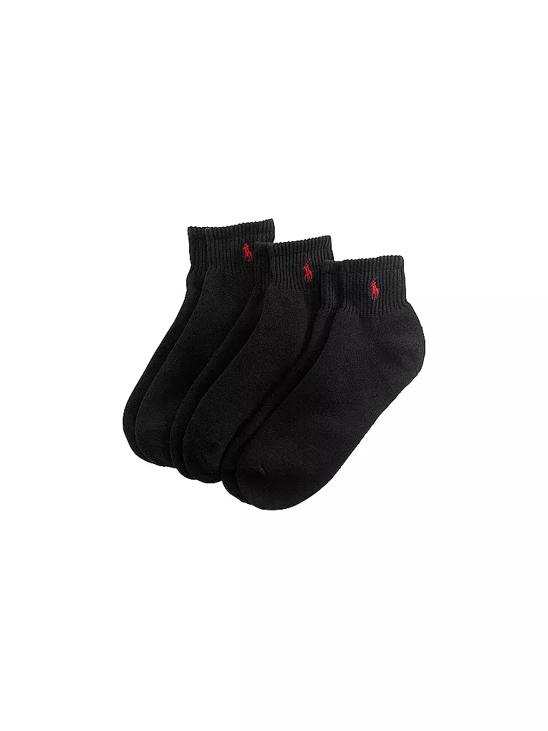 POLO RALPH LAUREN | Sneaker Socken 3er Pkg black | weiss