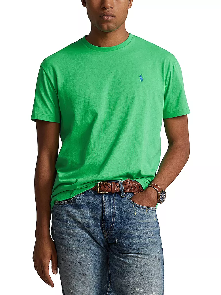 POLO RALPH LAUREN | T-Shirt Custom Slim Fit | grün