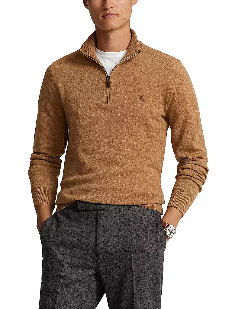 POLO RALPH LAUREN | Troyer Pullover Regular Fit | camel