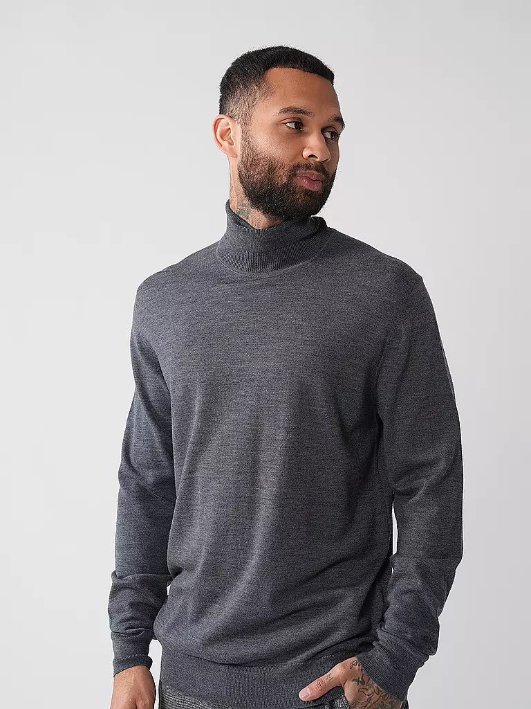 PROFUOMO | Rollkragenpullover  | grau