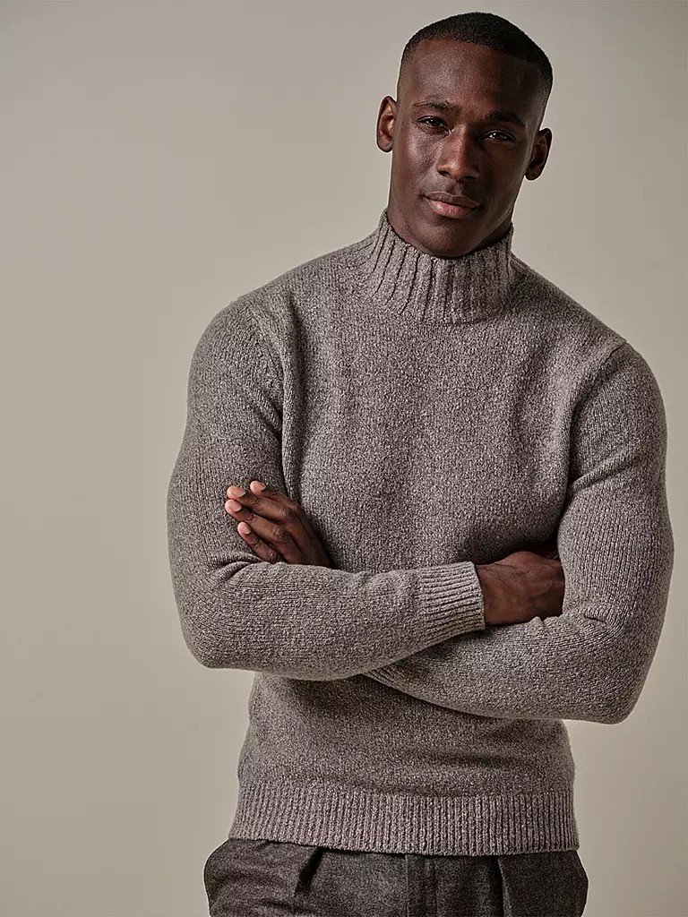 PROFUOMO | Rollkragenpullover | braun