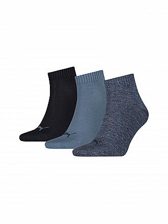 PUMA |  Sneakersocken 3er Pkg denim blue