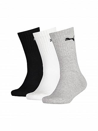 PUMA | Kinder Sportsocken 3er Pkg grey white blac