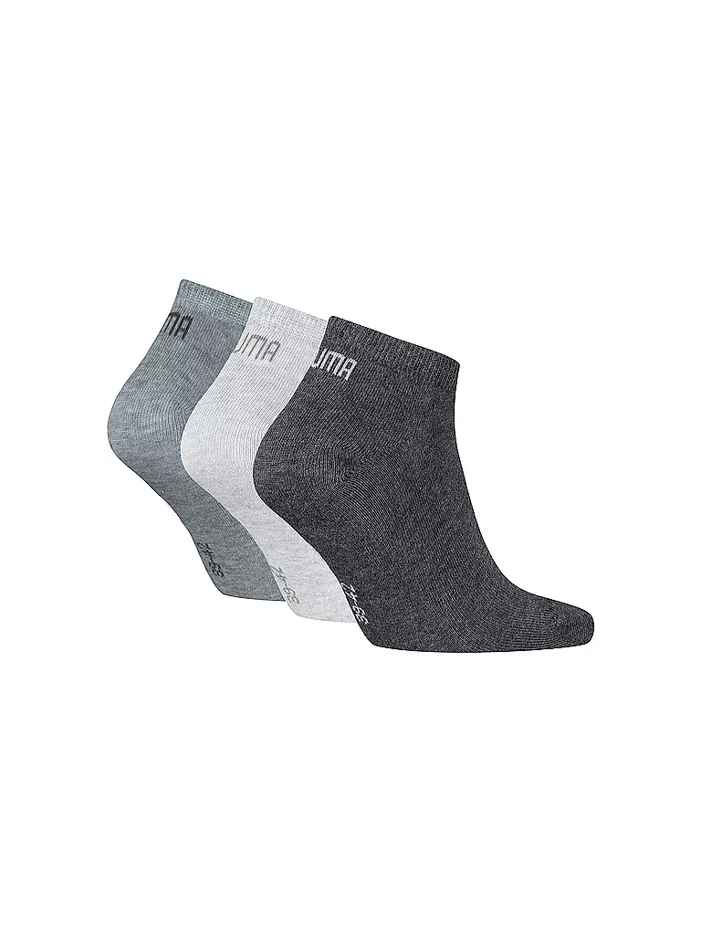 PUMA | Sneaker Socken 3er Pkg antrhracite  | grau