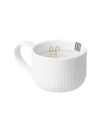 RAEDER | Tasse AUSZEIT BADESEE 9,5x7cm Weiss