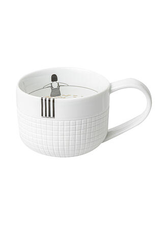 RAEDER | Tasse AUSZEIT BADESEE 9,5x7cm Weiss