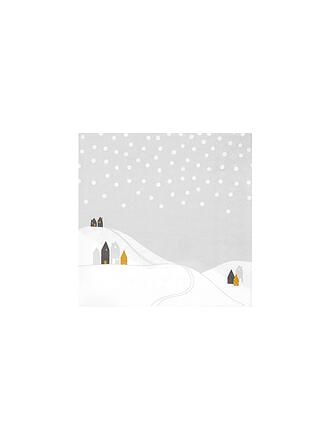 RAEDER | Weihnachts-Servietten 33x33cm SCHNEELANDSCHAFT