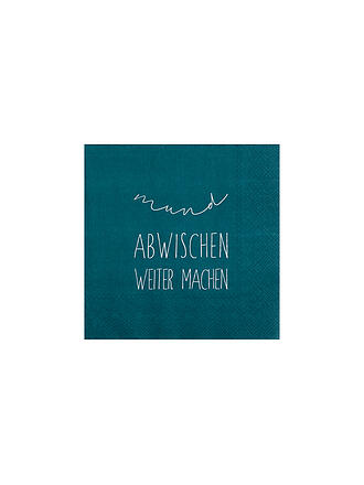 RAEDER | Lunch Servietten 33x33cm MUND ABWISCHEN WEITER MACHEN