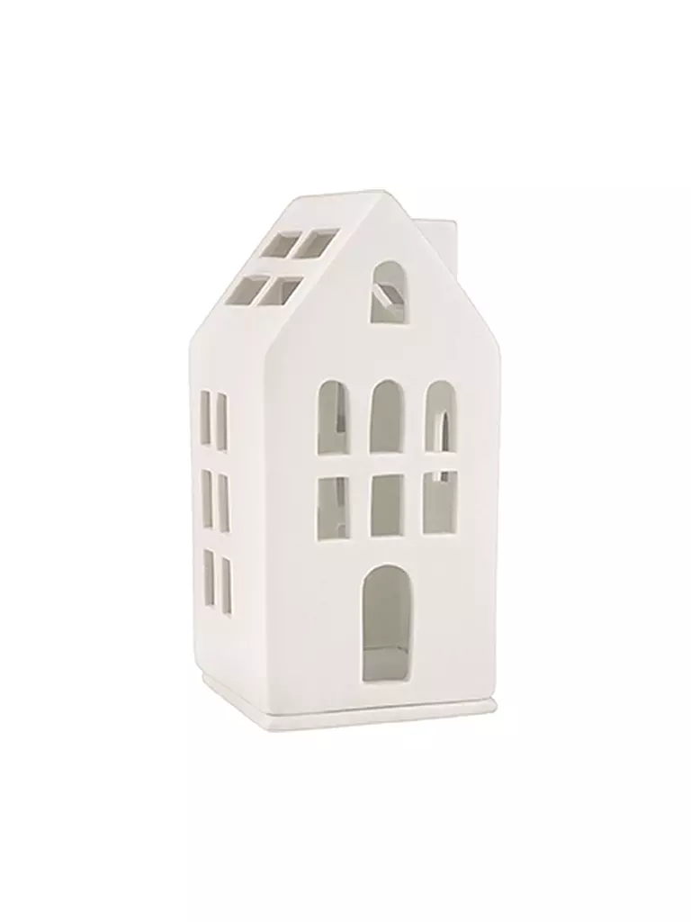 RAEDER | Weihnachts-Mini-Lichthaus Gästehaus 13cm | weiss