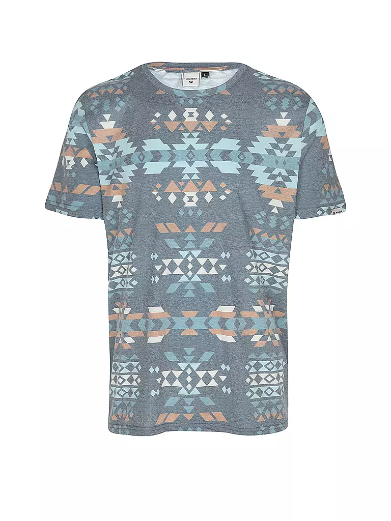 RAGWEAR | T-Shirt SWANNIS AZTECO | blau