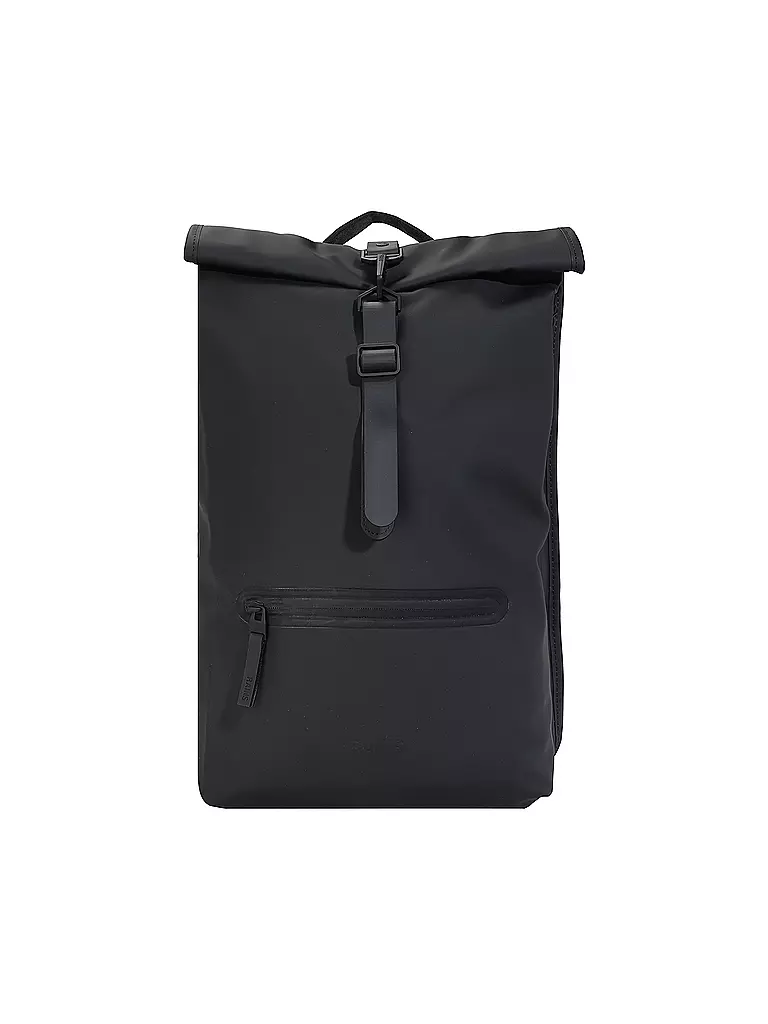 RAINS | Rucksack ROLLTOP W3 | schwarz