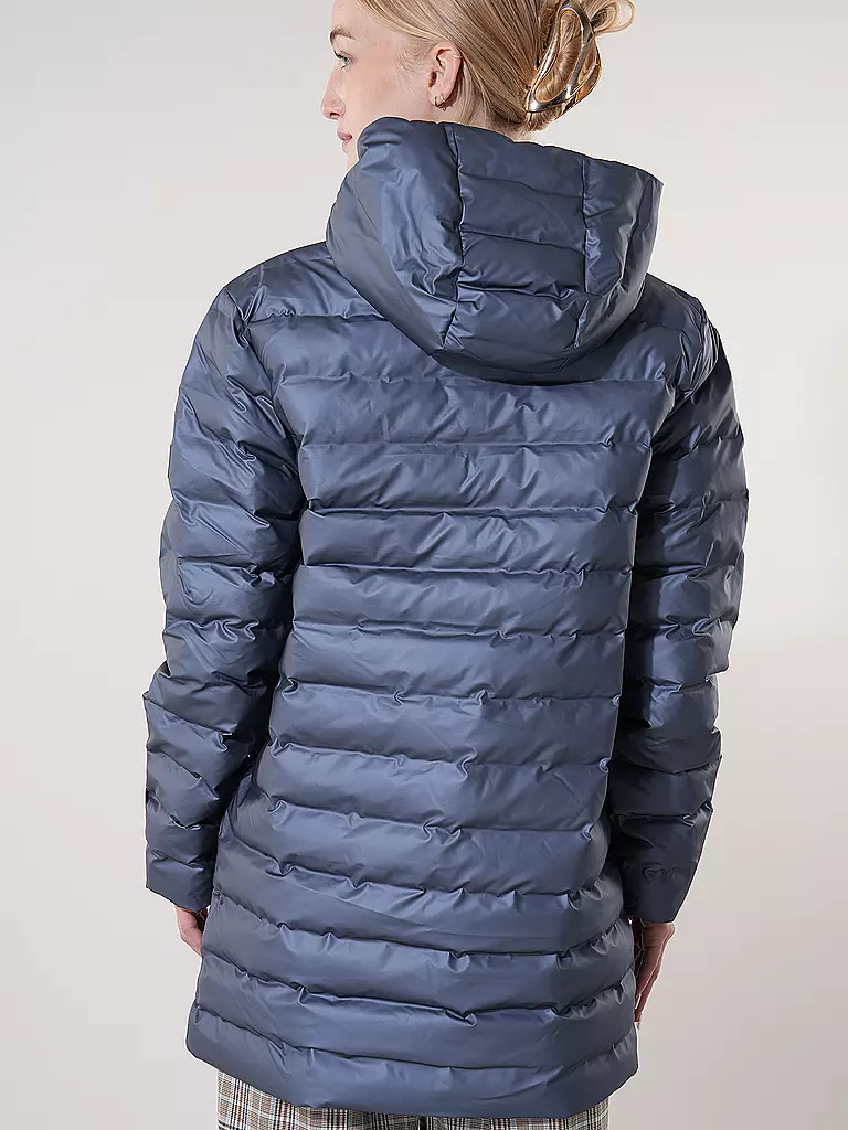 RAINS | Steppjacke LOHJA LONG PUFFER JACKET  | grau