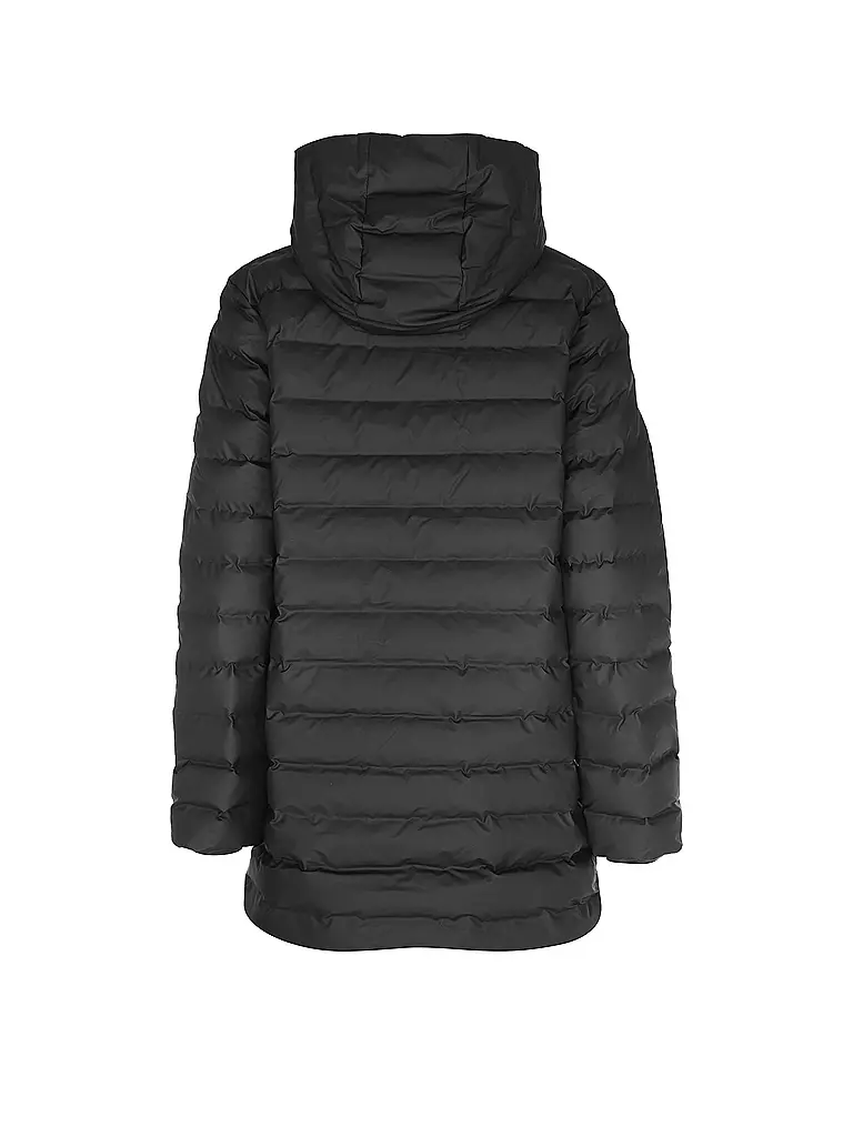 RAINS | Steppjacke LOHJA LONG PUFFER JACKET  | schwarz