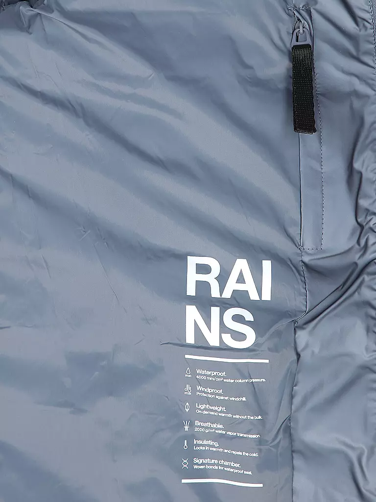 RAINS | Steppjacke LOHJA LONG PUFFER JACKET | schwarz