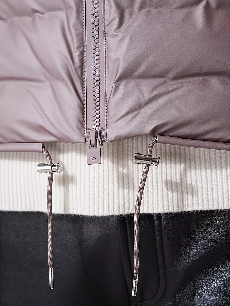 RAINS | Steppjacke LOHJA SHORT PUFFER JACKET | silber