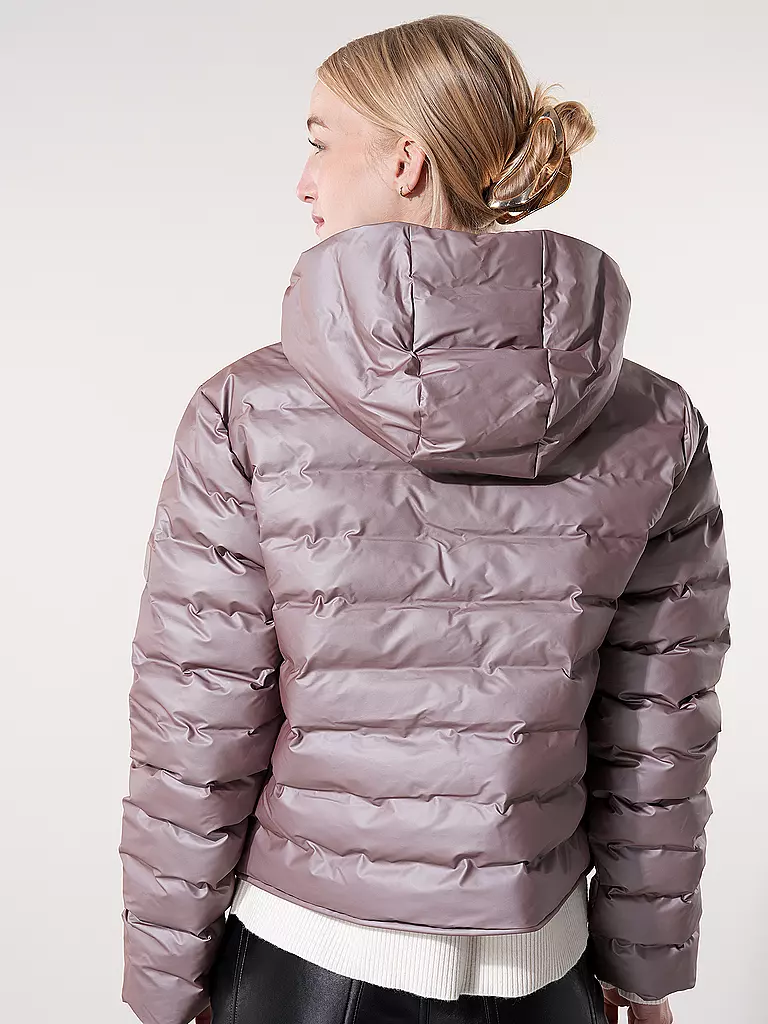 RAINS | Steppjacke LOHJA SHORT PUFFER JACKET | silber