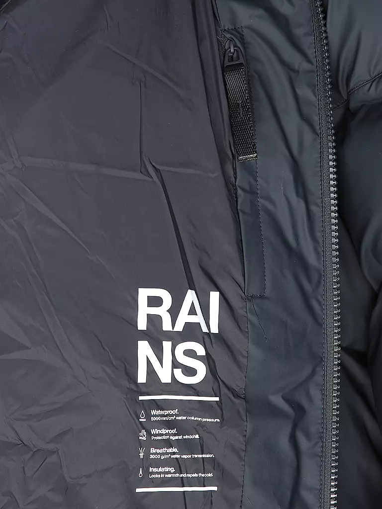 RAINS | Steppmantel ALTA LONGER PUFFER JACKET | dunkelblau