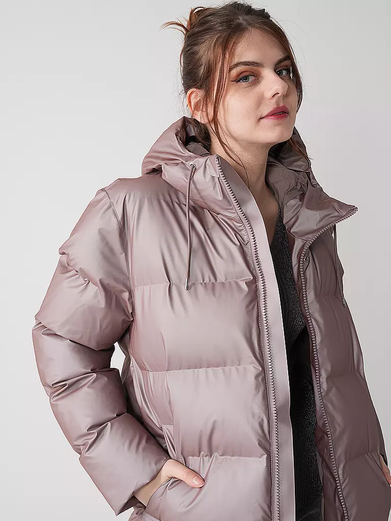 RAINS | Steppmantel ALTA LONGER PUFFER JACKET | rosa