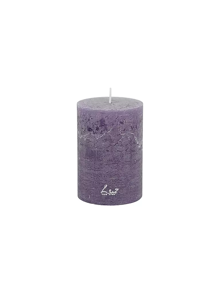 RASTELI | Stumpenkerze Rustik 7x10cm Luz Your Senses Patrician Purple | lila