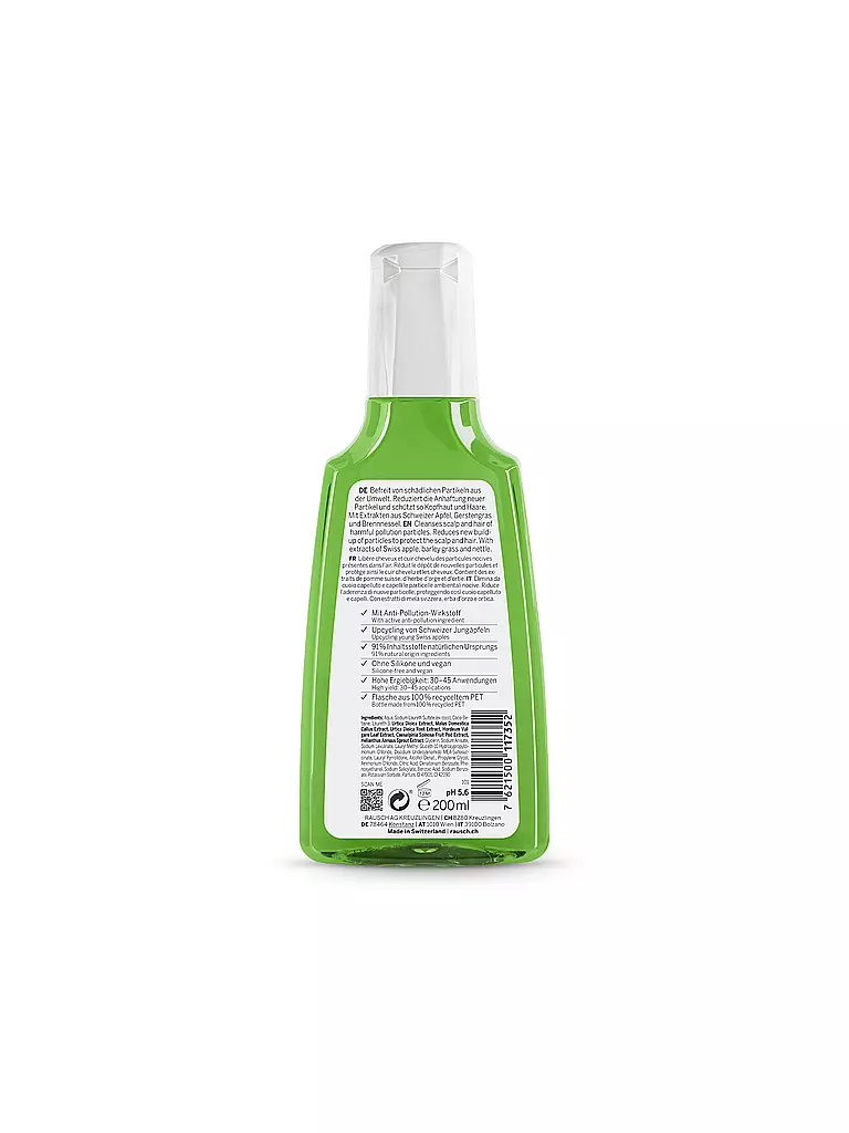 RAUSCH | Haarpflege - Anti-Pollution-Shampoo mit Schweizer Apfel 200ml | keine Farbe