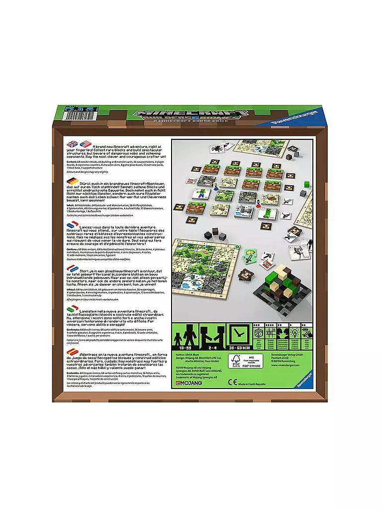 RAVENSBURGER Brettspiel - Minecraft & keine Farbe Biomes Builders