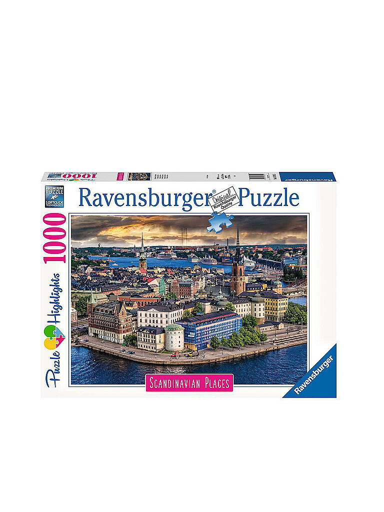 RAVENSBURGER | Puzzle Scandinavian Places 16742 - Stockholm, Schweden - 1000 Teile | keine Farbe