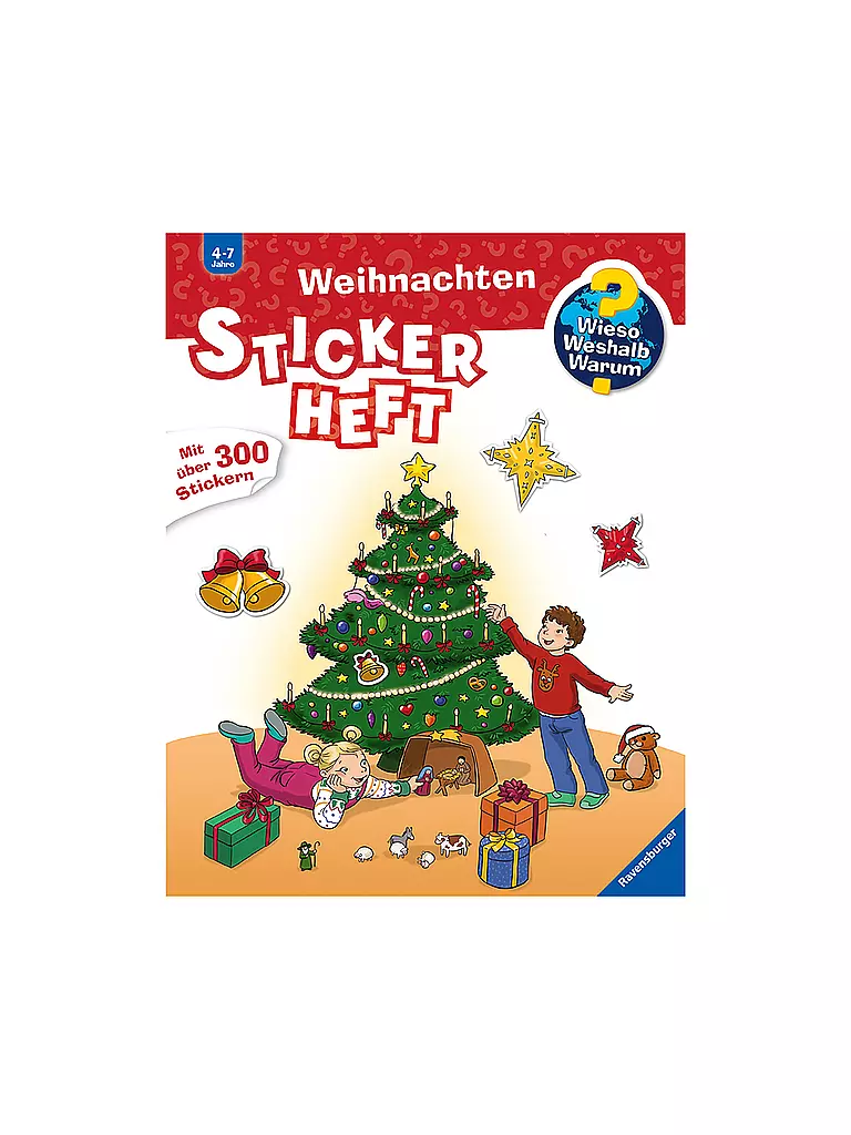 RAVENSBURGER | Wieso Weshalb Warum - Stickerheft Weihnachten | keine Farbe