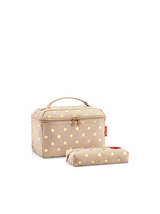 REISENTHEL | Beautycase Set Metallic Dots 2-tlg. Coffee