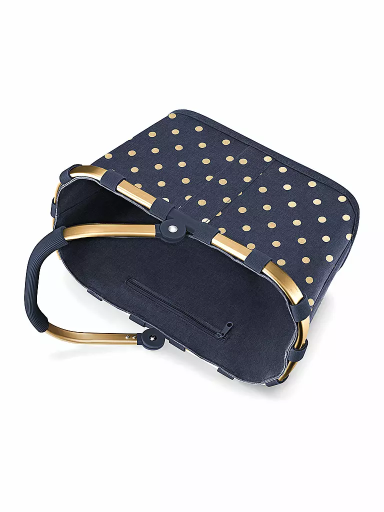 REISENTHEL | Carrybag XS Metall Dots Blue | beige