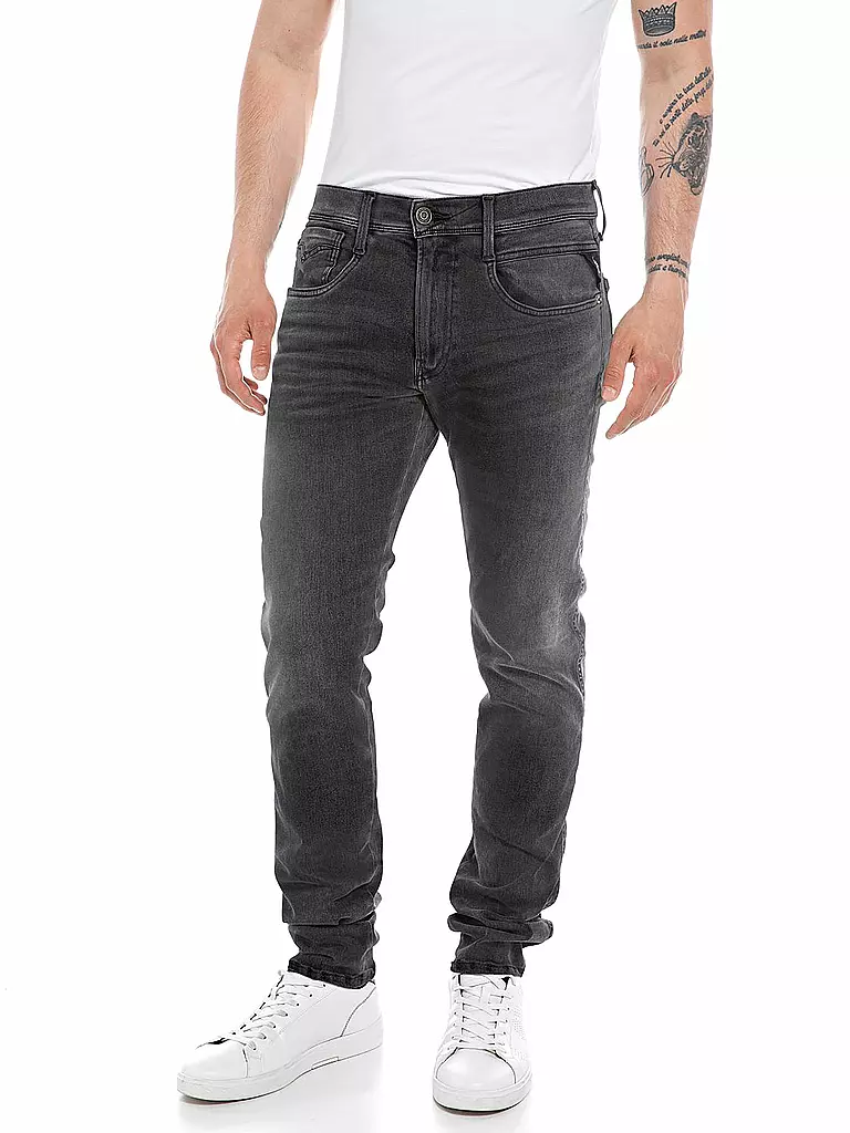 REPLAY | Jeans Slim Fit ANBASS HYPERFLEX | grau