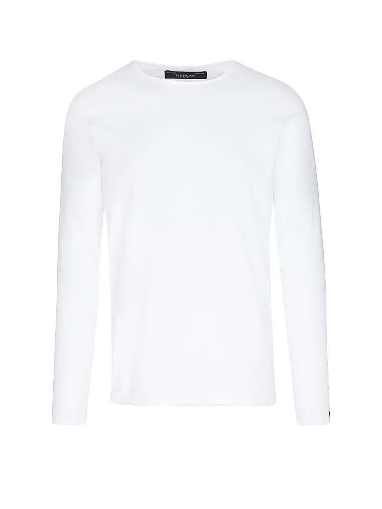 REPLAY | Langarmshirt  | weiss