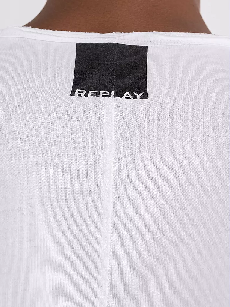 REPLAY | Langarmshirt  | weiss