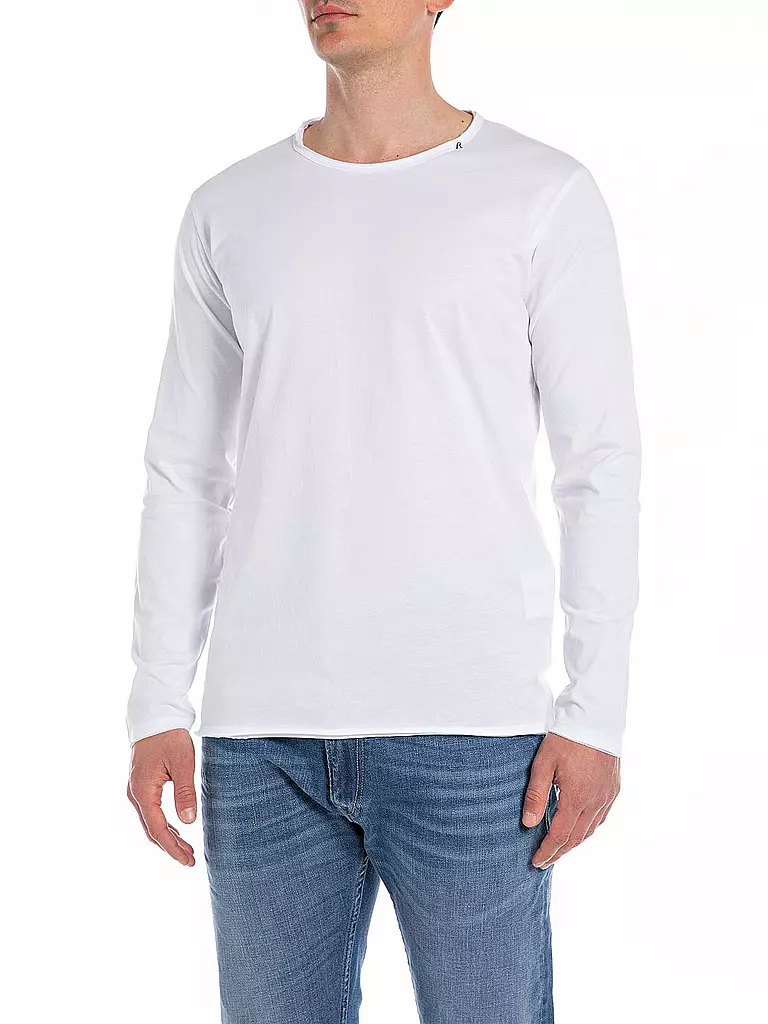 REPLAY | Langarmshirt  | weiss