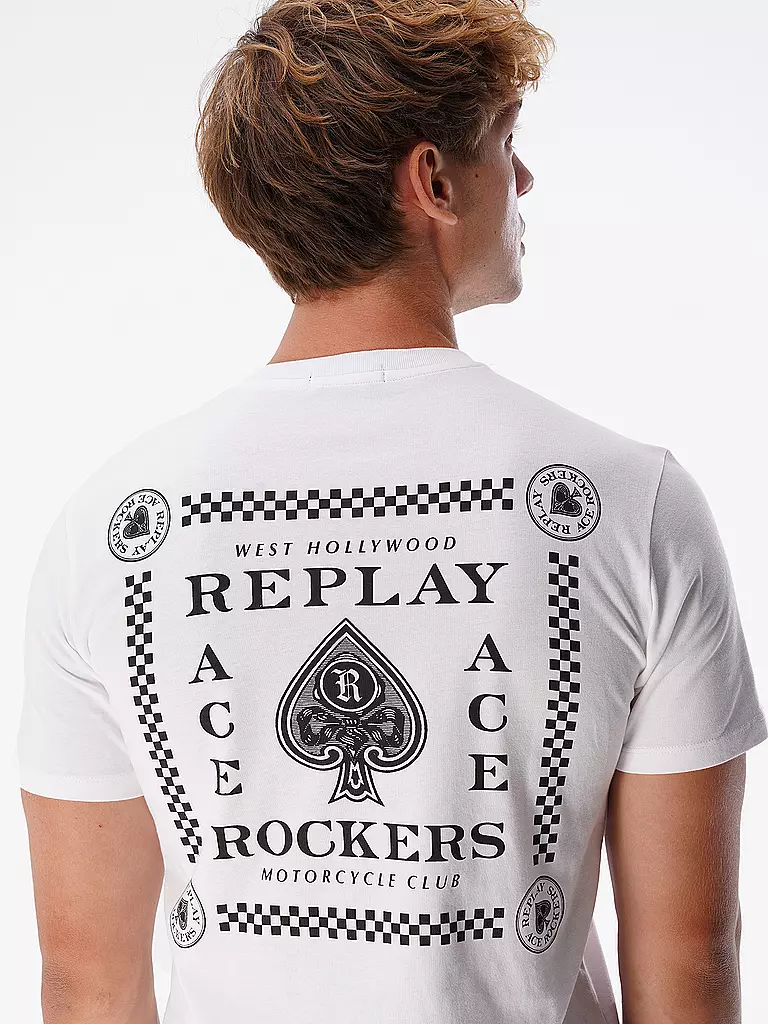 REPLAY | T-Shirt  | weiss