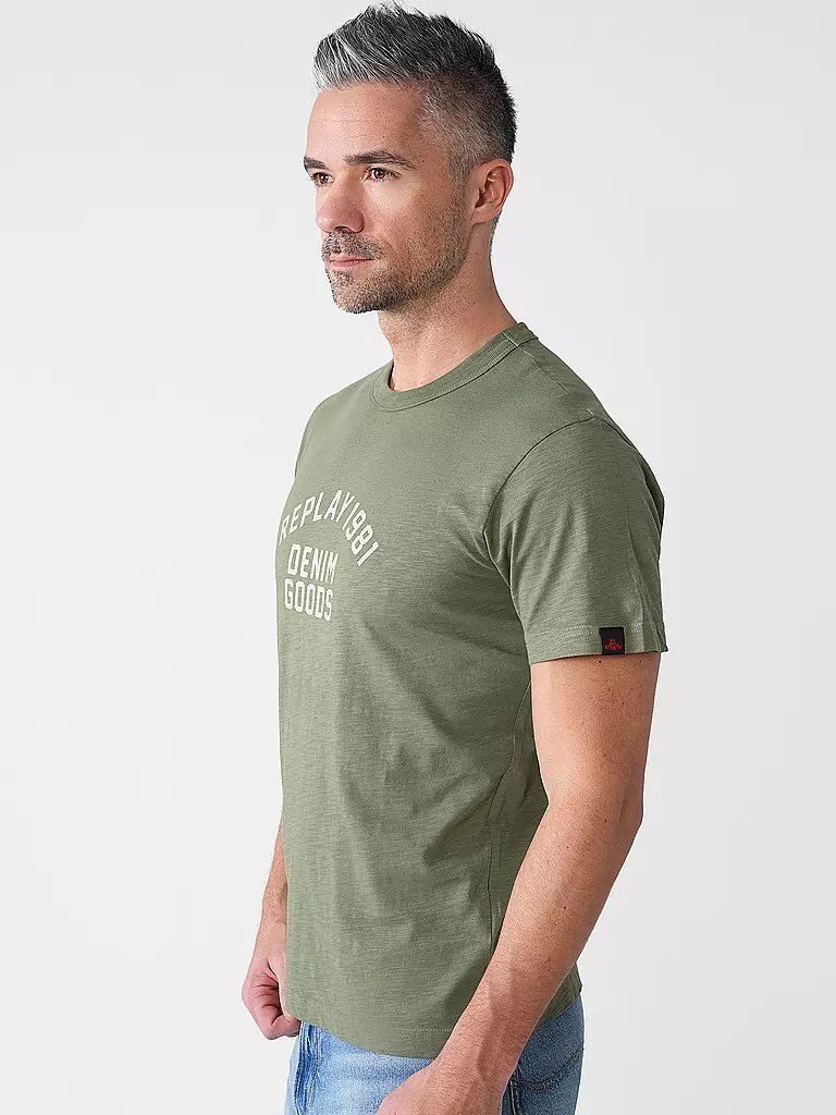 REPLAY | T-Shirt  | olive