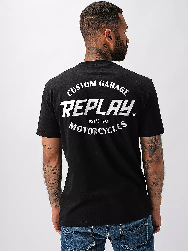 REPLAY | T-Shirt | schwarz