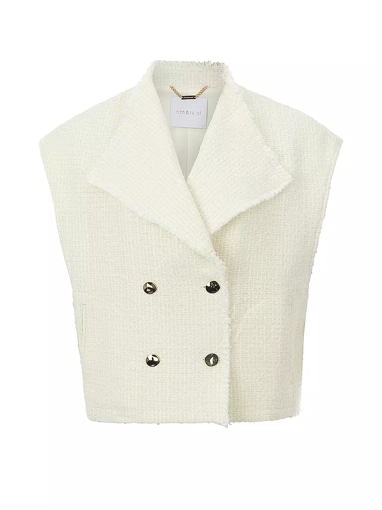 RICH & ROYAL | Gilet | creme