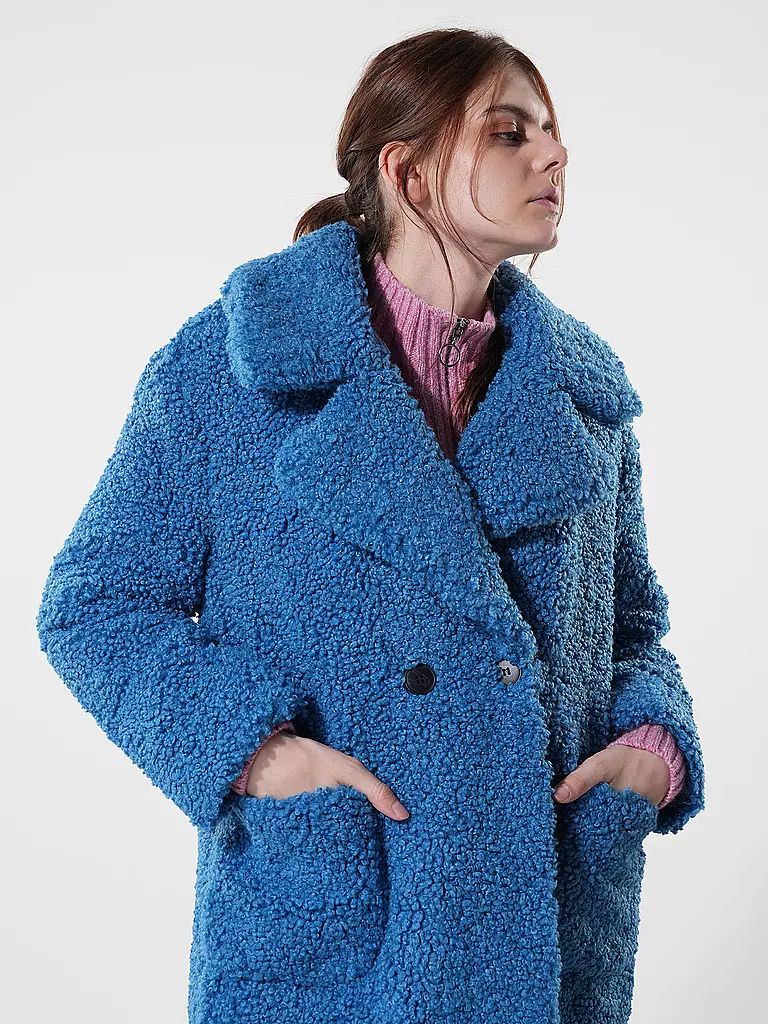 RICH & ROYAL | Jacke in Felloptik | blau