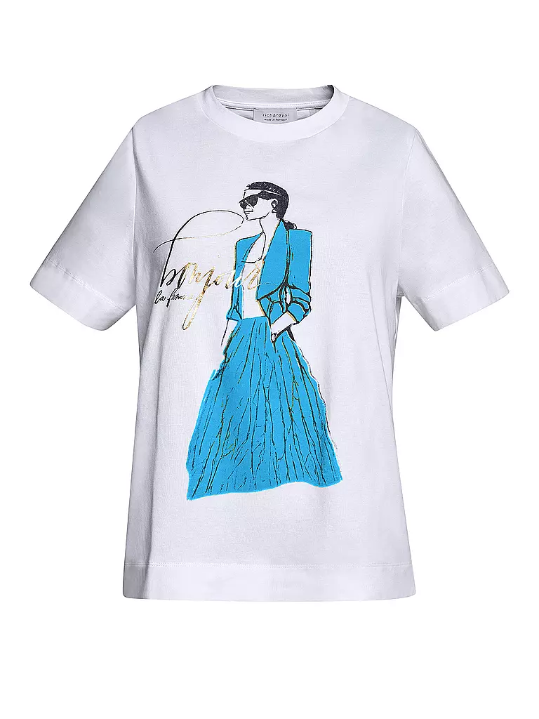 RICH & ROYAL | T-Shirt  | weiss