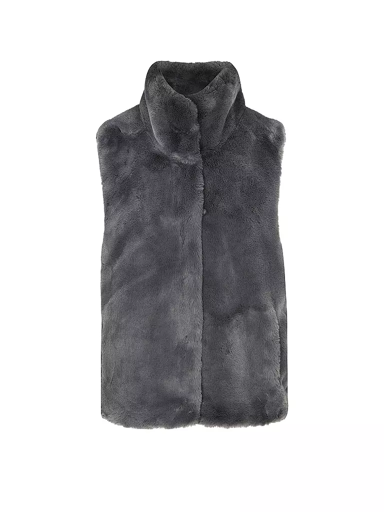 RINO&PELLE | Gilet in Felloptik LISON | grau