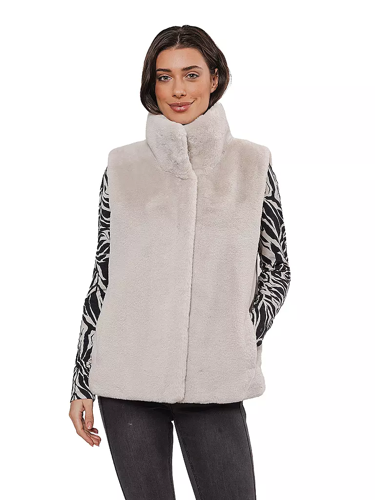 RINO&PELLE | Gilet in Felloptik LISON | creme