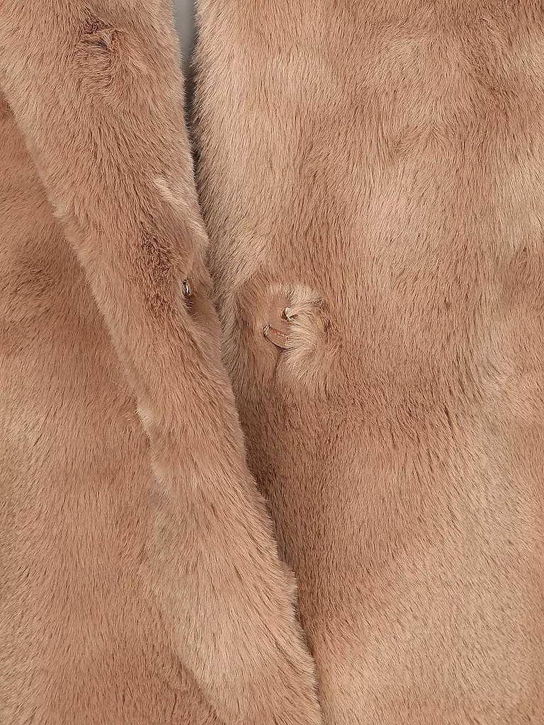 RINO&PELLE | Gilet in Felloptik LISON | camel