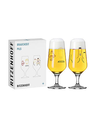 RITZENHOFF | Bierglas 2er Set BRAUCHZEIT PILS #13 #14