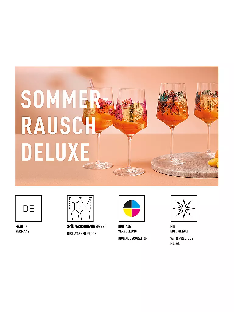 RITZENHOFF | Aperitifglas 2er-Set SET-SOMMERRAUSCH DELUX #21 #22 Kay | bunt