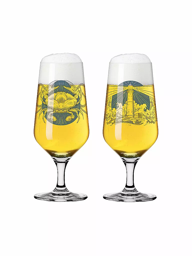 RITZENHOFF | Bierglas 2-er Set BRAUCHZEIT PILS #7 und #8 Philip Harris 2023 | bunt