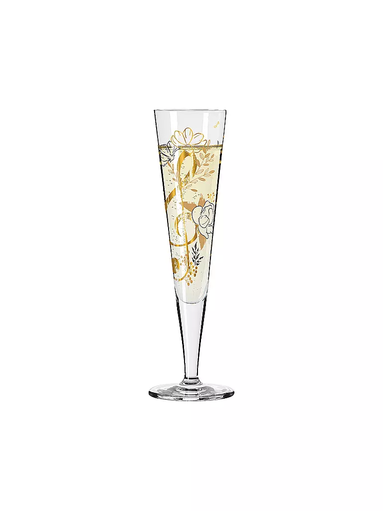 RITZENHOFF | Champagnerglas 2er Set Goldnacht # 45/12 Melina Sparschu | gold