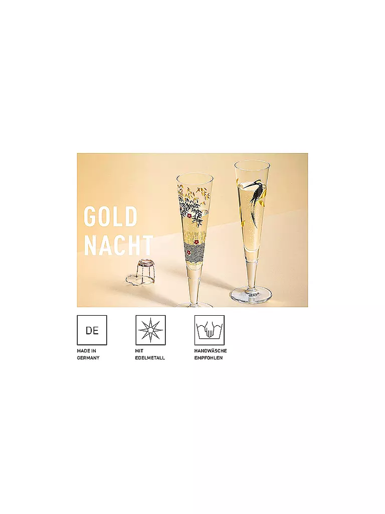 RITZENHOFF | Champagnerglas Goldnacht 2022 #19 | gold