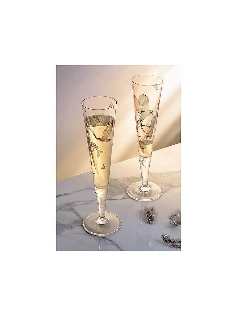 RITZENHOFF | Champagnerglas Goldnacht Champus #16 Christine Kordes 2021 | gold