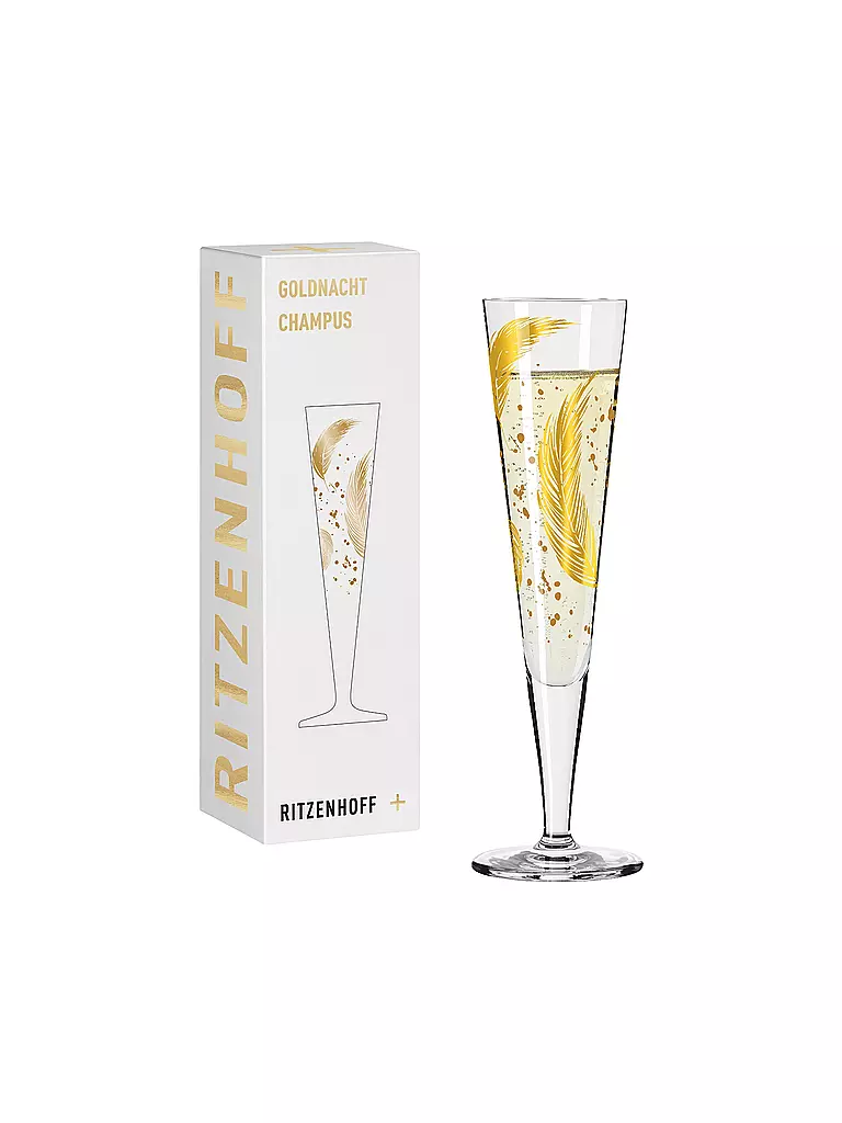 RITZENHOFF | Champagnerglas Goldnacht Champus #42 Andrea Arnolt 2024 | gold